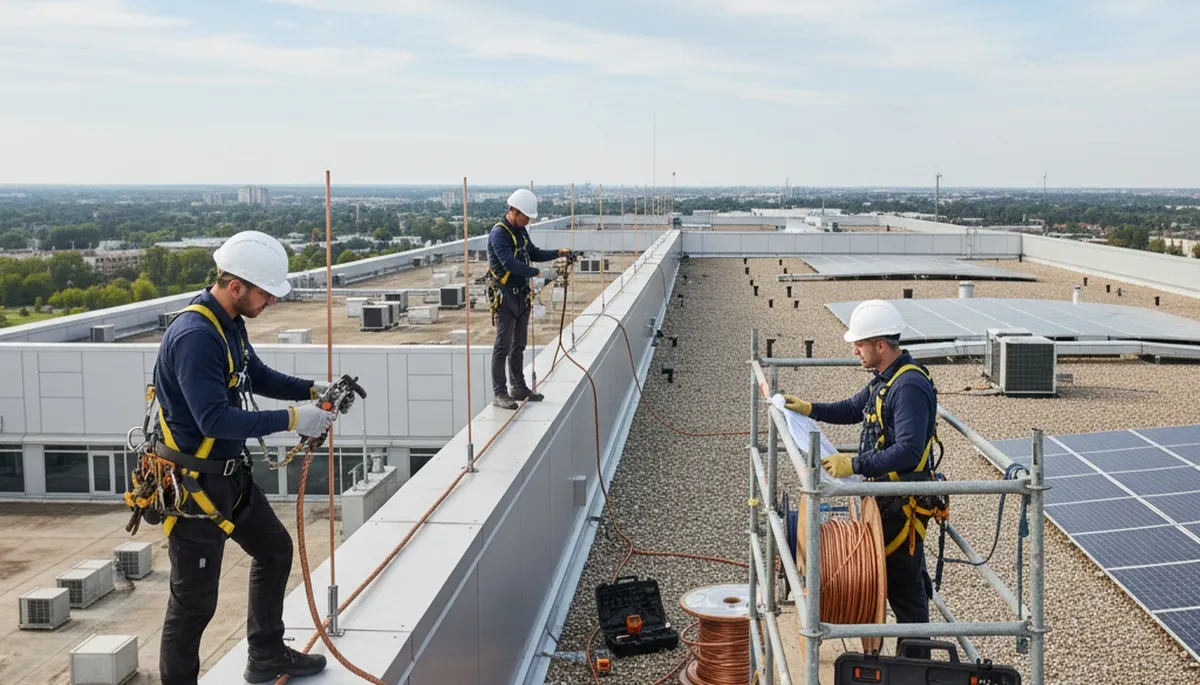 Arbor Tree Care installs lightning protection for trees in Oshkosh, WI