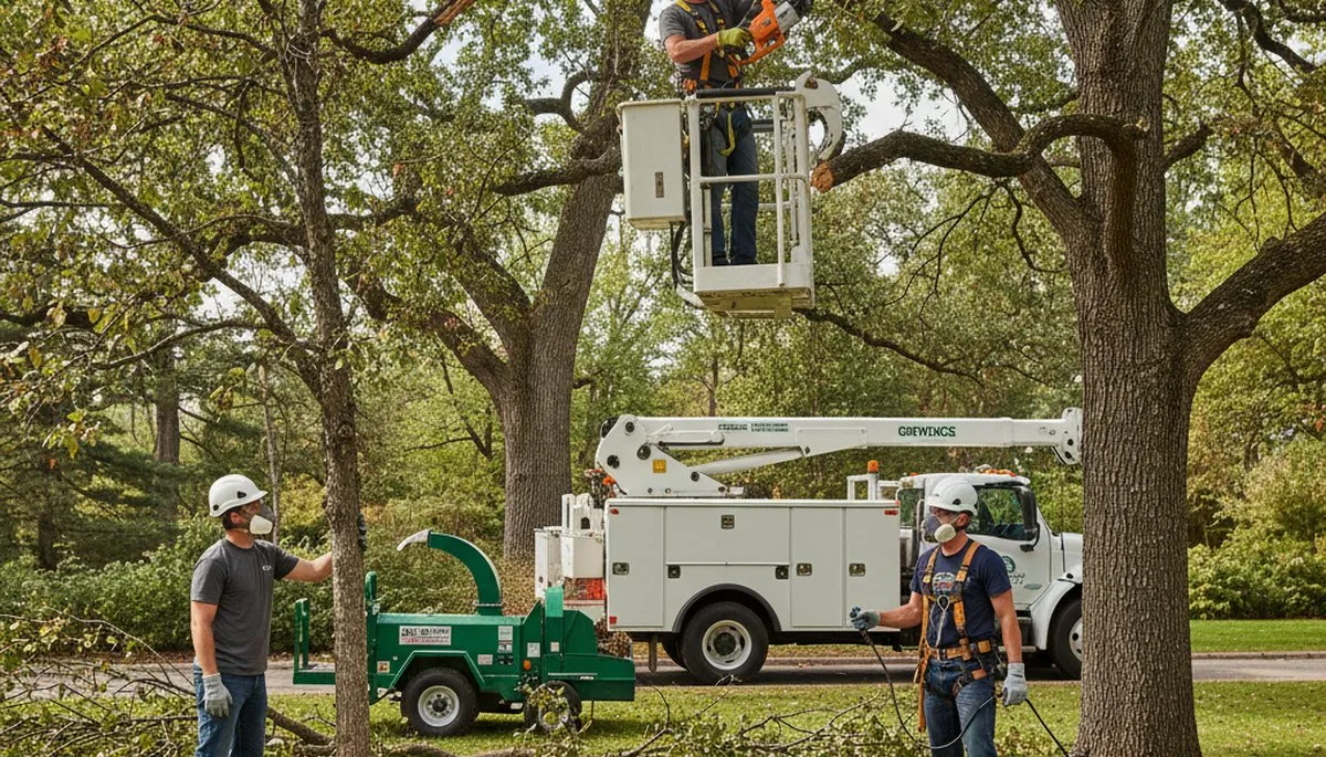 Arbor Tree Care treating diseased trees in Oshkosh, WI for fungal, bacterial, and pest damage