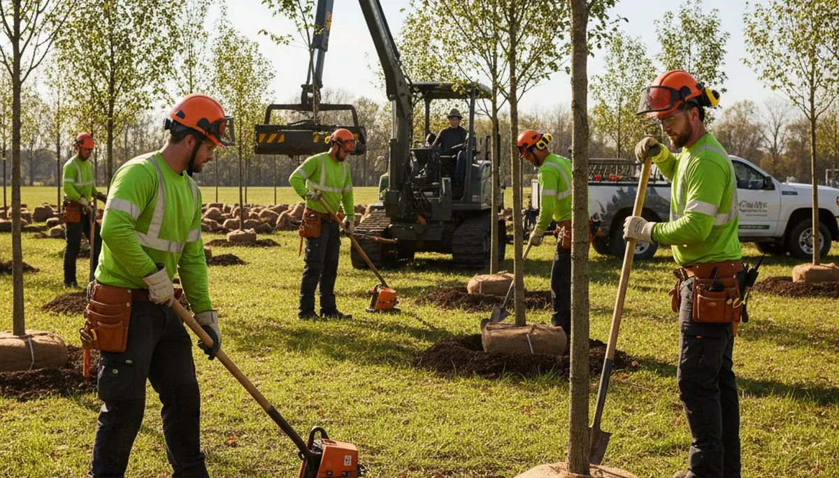 Tree planting service in Oshkosh, WI for healthy growth and proper site conditions
