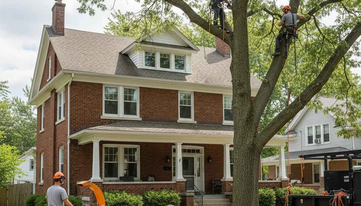Tree service crew in Oshkosh, WI providing professional tree removal and trimming services