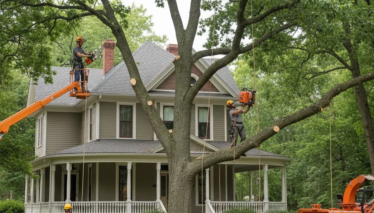 Tree service crew providing tree removal in Oshkosh, WI