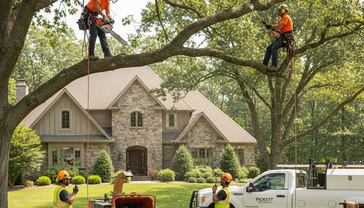 Tree service crew in Oshkosh, WI providing professional tree removal and cleanup